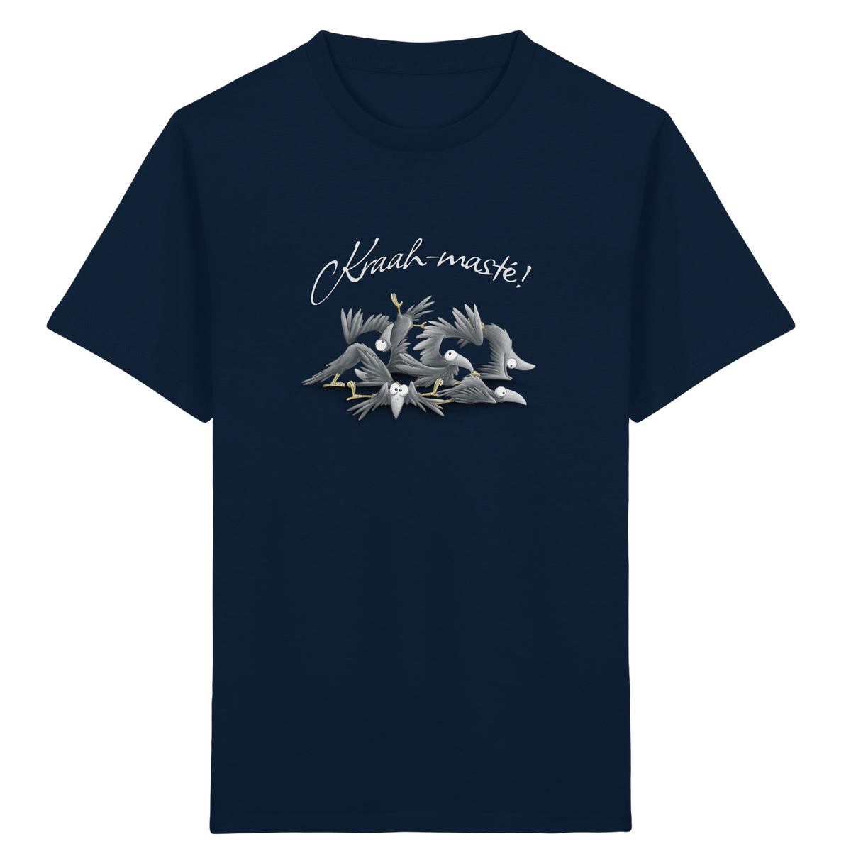 Kraah-masté! Yoga Raben Krähen - Kids Organic Shirt