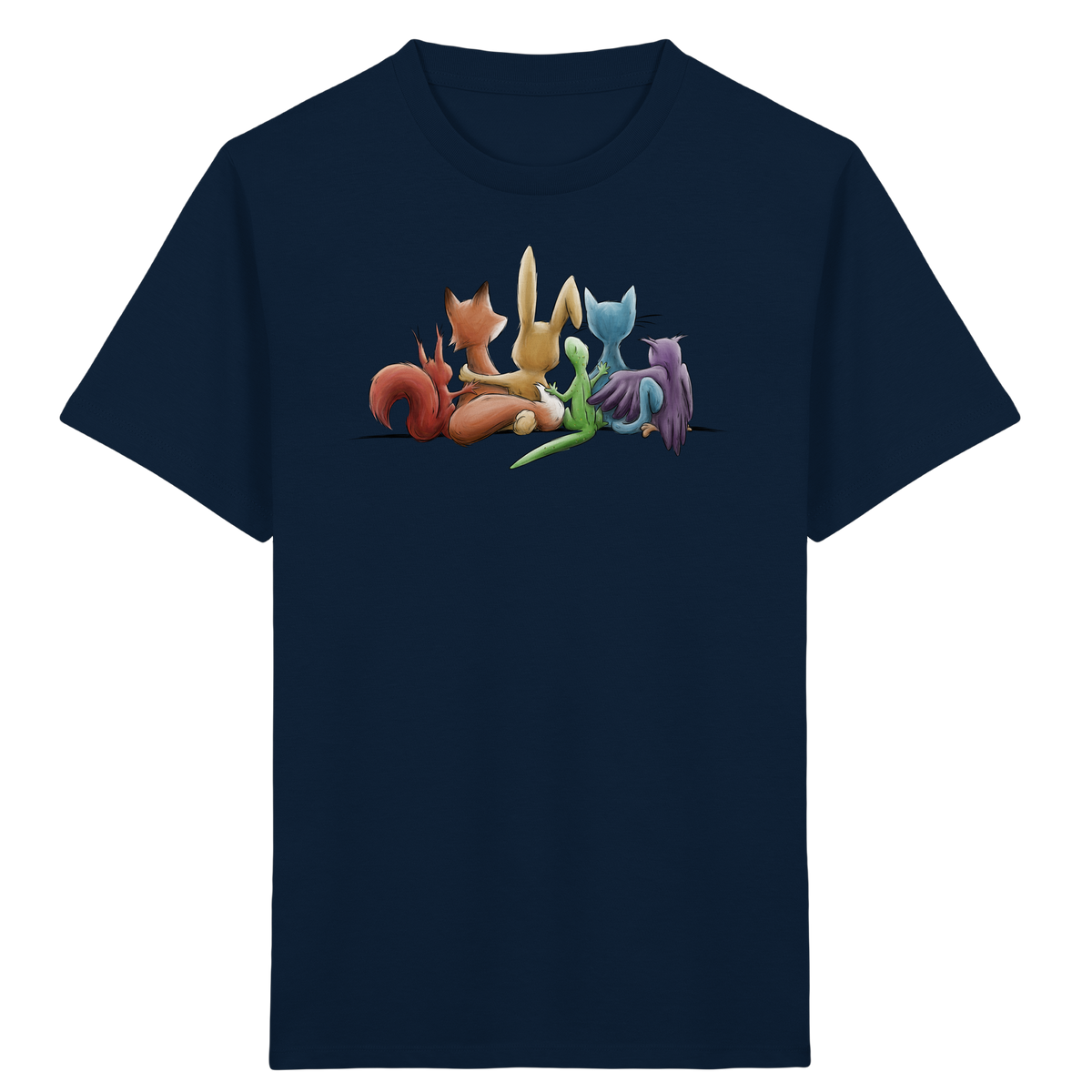 Regenbogen Tiere für Freundschaft, Toleranz und Vielfalt - Kids Organic Shirt