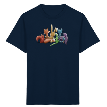 Regenbogen Tiere für Freundschaft, Toleranz und Vielfalt - Kids Organic Shirt