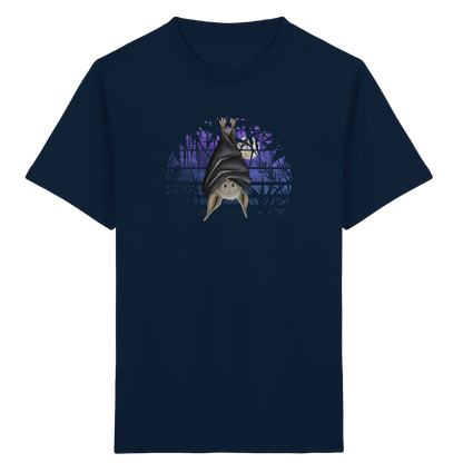 Fledermaus in blauer Nacht - Kids Organic Shirt