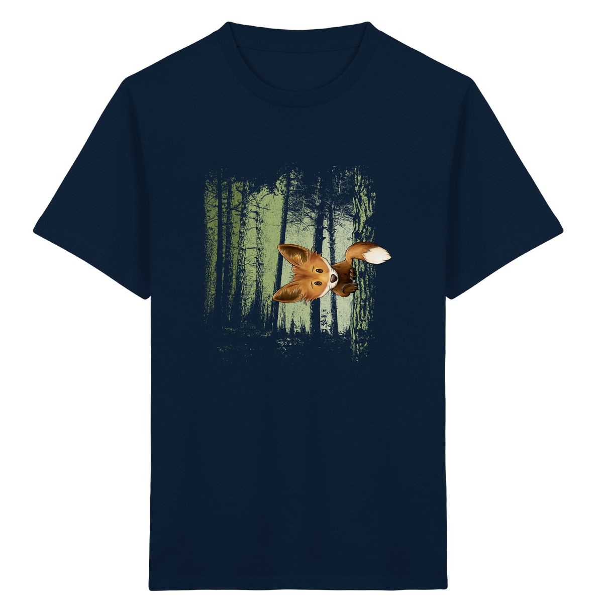 Fuchs im Zwielicht-Wald - Kids Organic Shirt