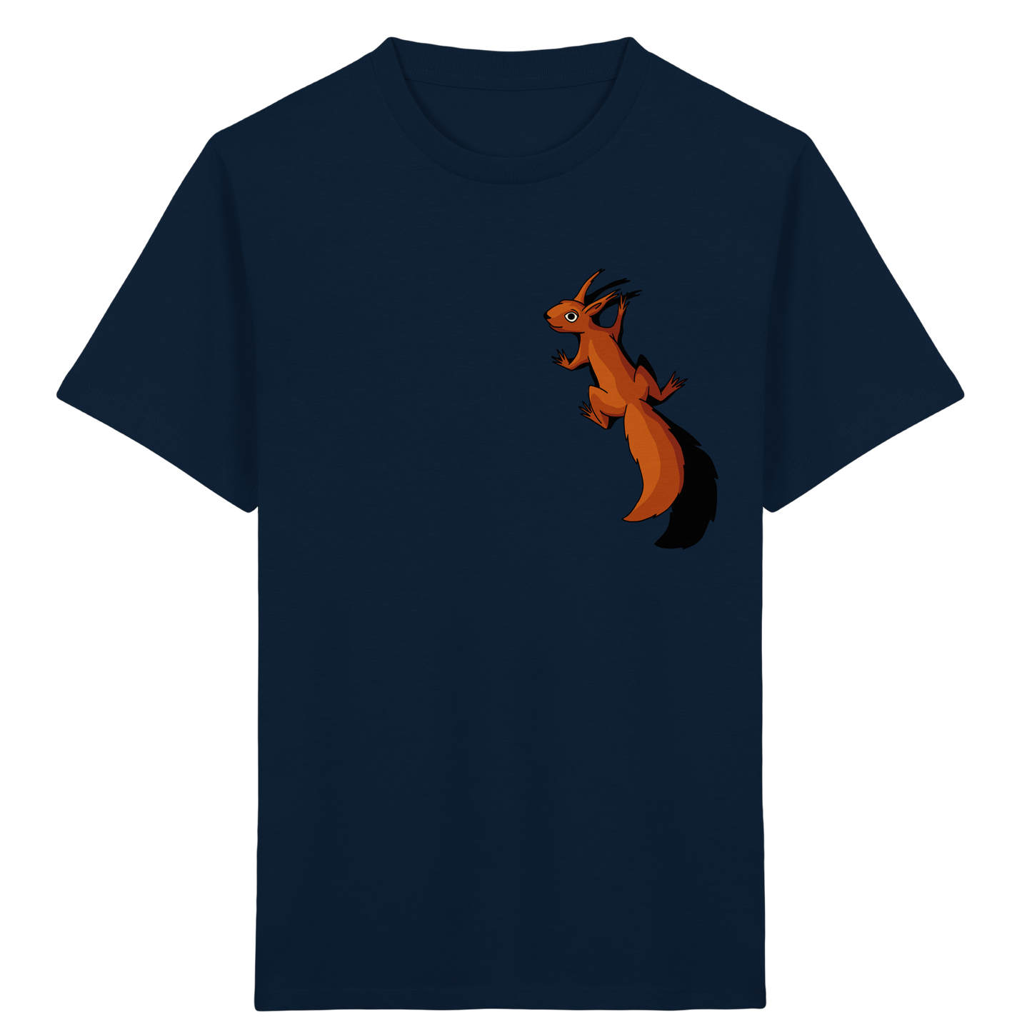 Süßes Eichhörnchen klettert - Kids Organic Shirt