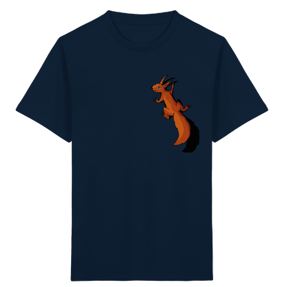 Süßes Eichhörnchen klettert - Kids Organic Shirt