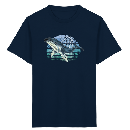 Retro Unterwasser Buckelwal - Kids Organic Shirt