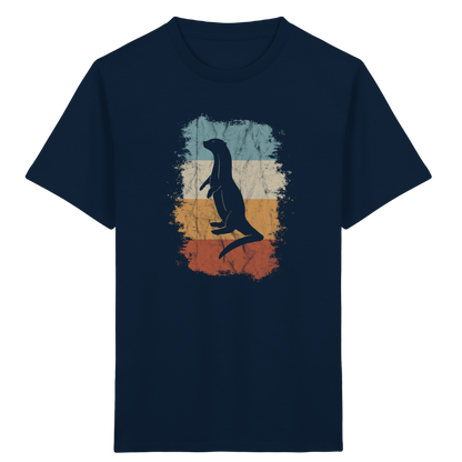 Retro Otter Fischotter Silhouette - Kids Organic Shirt