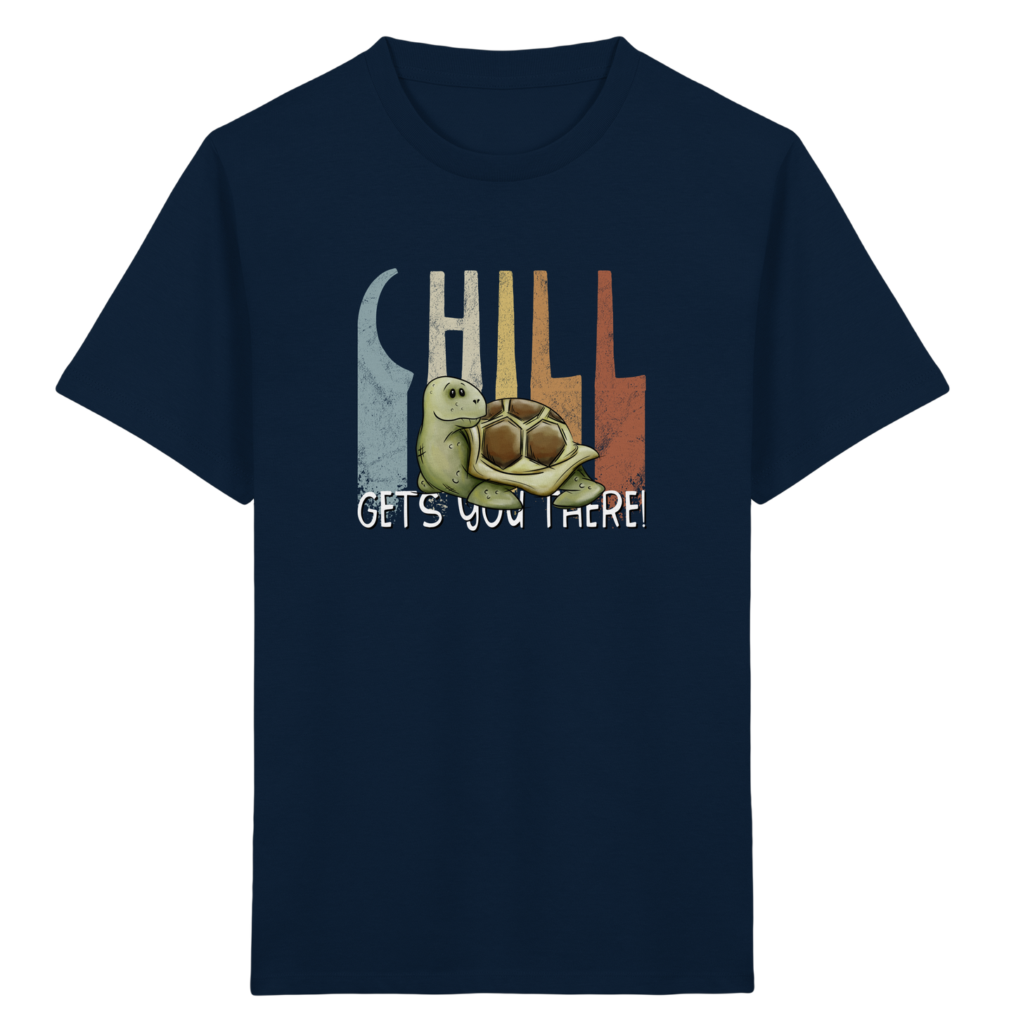 Gechillt gemütliche Schildkröte - Kids Organic Shirt