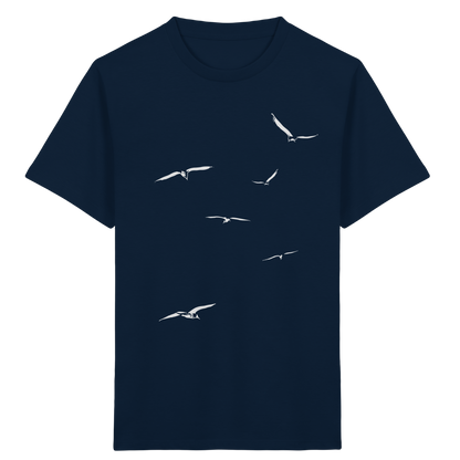 Vogelschwarm – Traum vom Fliegen - Kids Organic Shirt