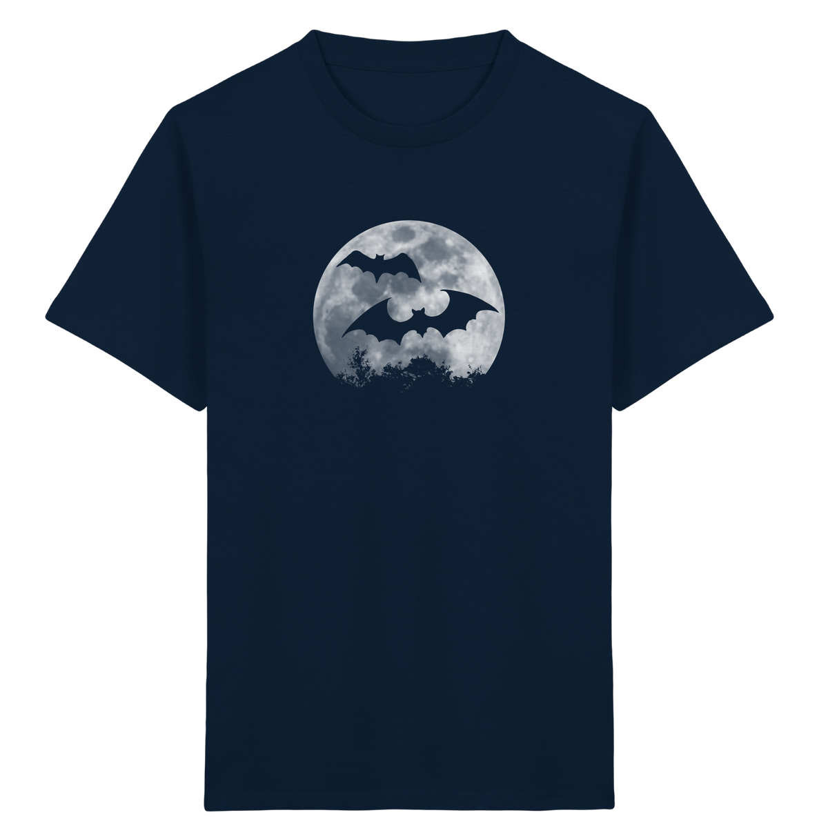 Fledermaus Silhouetten bei Vollmond - Kids Organic Shirt