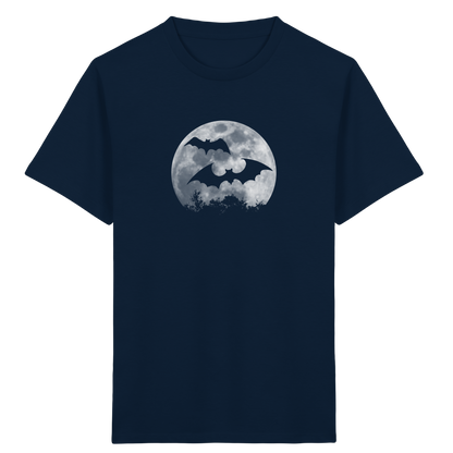 Fledermaus Silhouetten bei Vollmond - Kids Organic Shirt