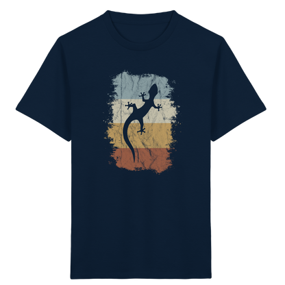 Retro Gecko Salamander Silhouette - Kids Organic Shirt