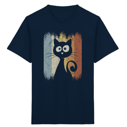Retro Katze Silhouette - Kids Organic Shirt