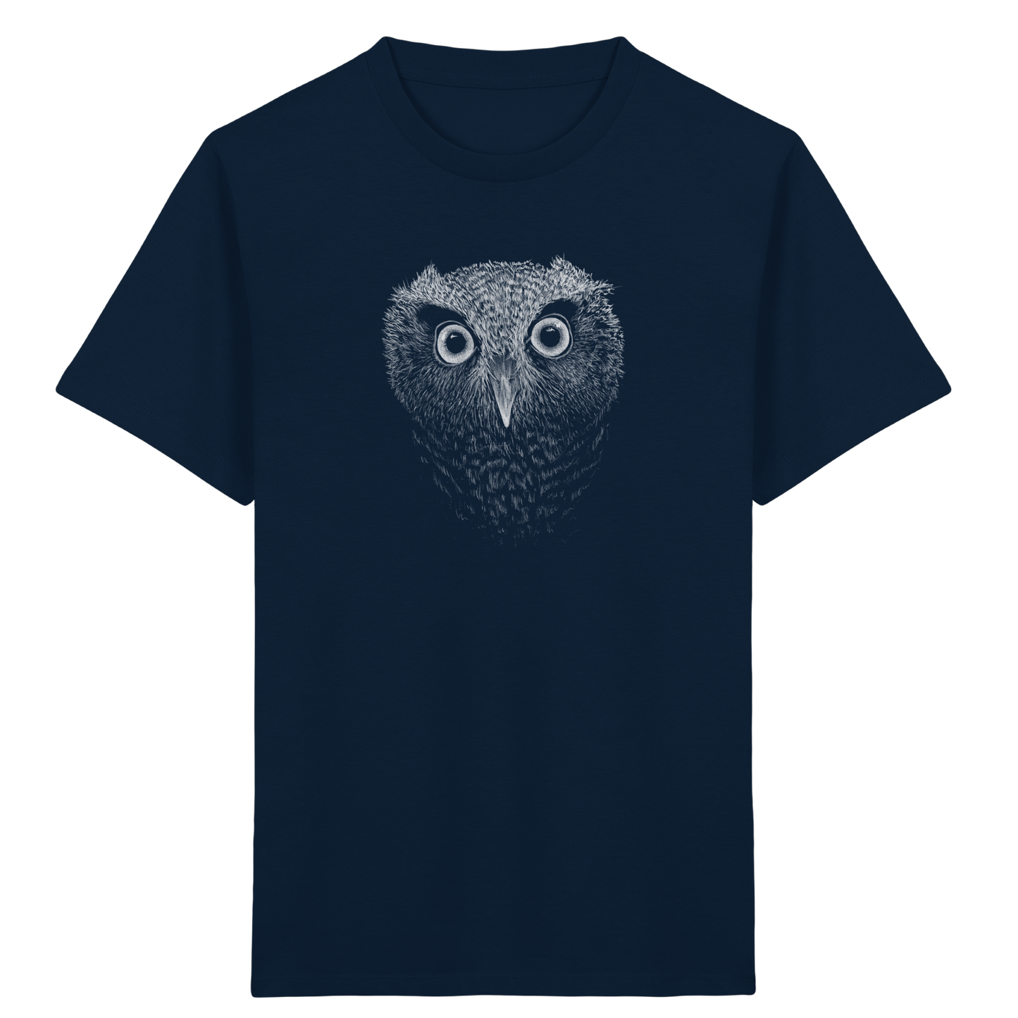 Eule Kritzelkunst Illustration - Kids Organic Shirt