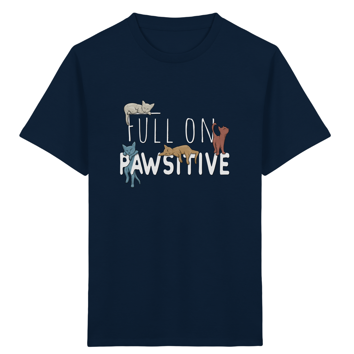 Full On Pawsitive! Gechillte Katzen - Kids Organic Shirt