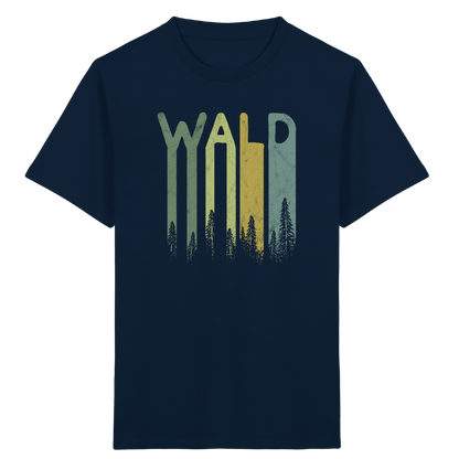 Wald Retro Forst Schriftzug - Kids Organic Shirt