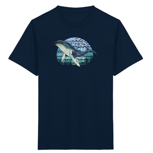Retro Unterwasser Buckelwal - Kids Organic Shirt