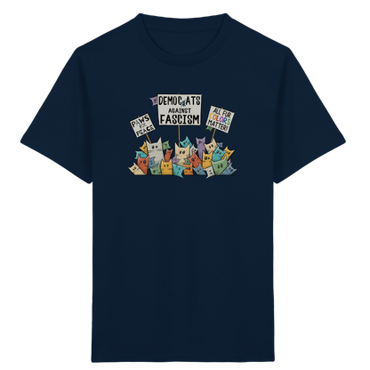 Demo-Katzen gegen Faschismus und für Vielfalt - Kids Organic Shirt