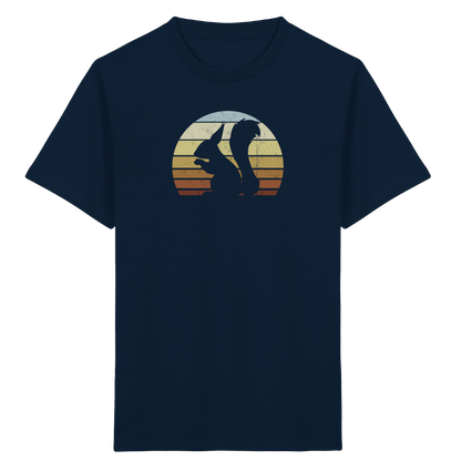 Retro Eichhörnchen Silhouette - Kids Organic Shirt