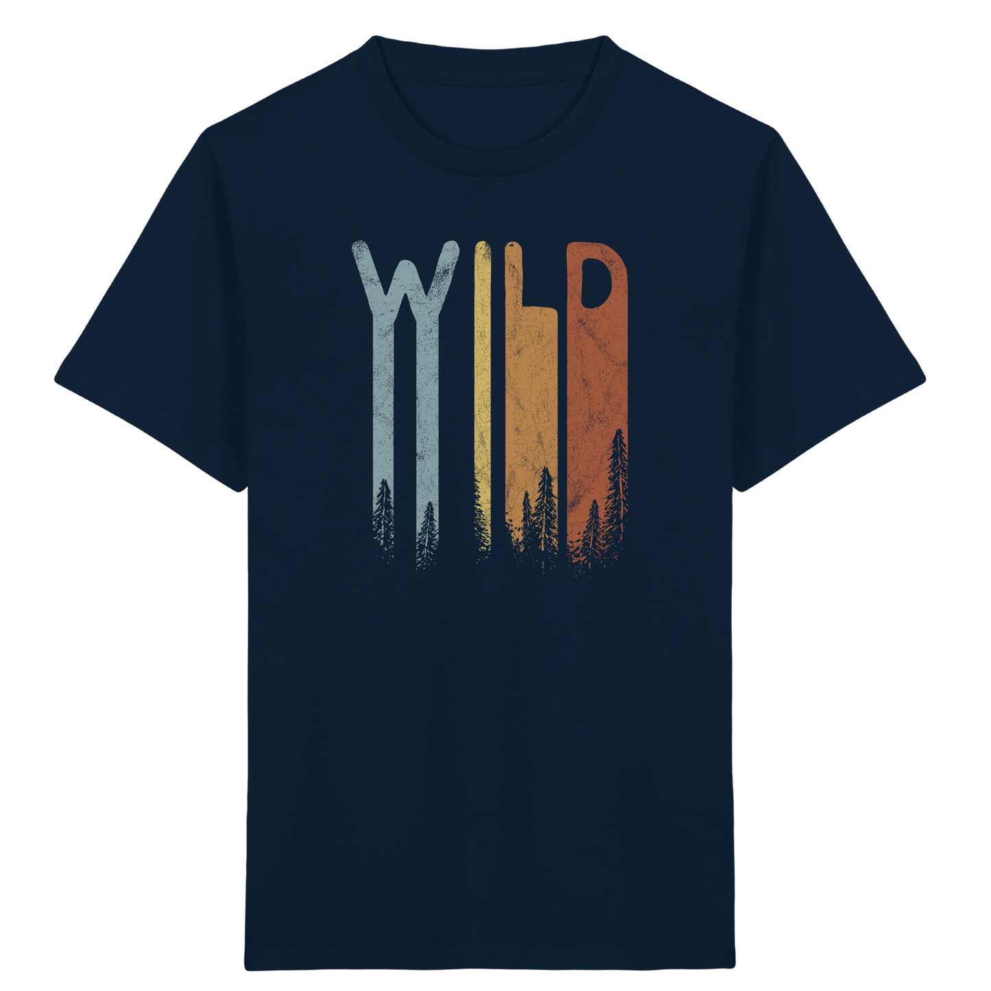 Wild Retro Schriftzug - Kids Organic Shirt