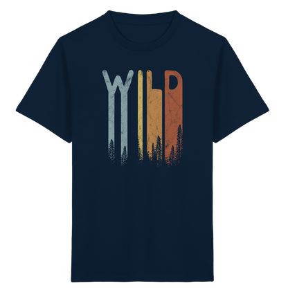 Wild Retro Schriftzug - Kids Organic Shirt
