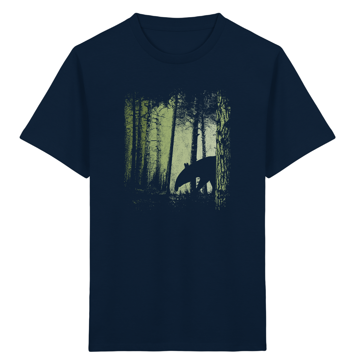 Lässiger Tapir im Zwielicht Wald - Kids Organic Shirt