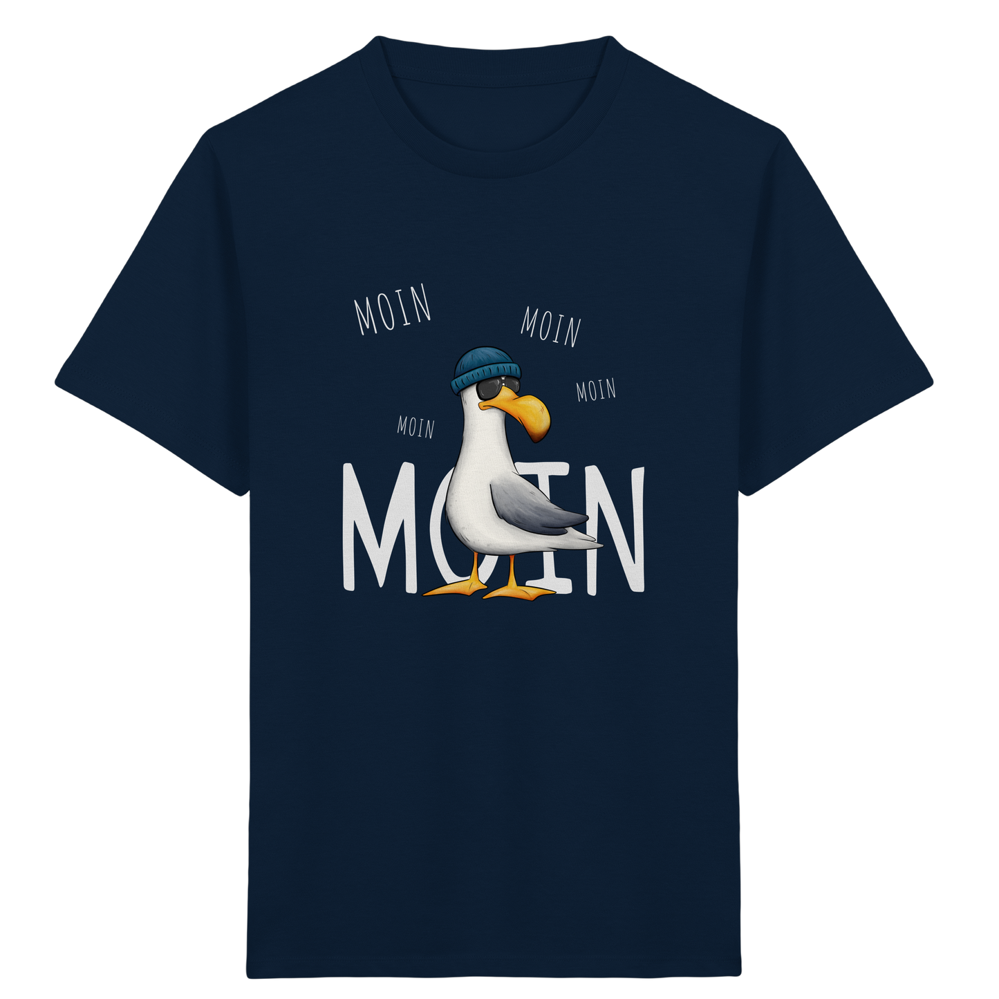 Moin Moin Lässige Hipster Möwe  - Kids Organic Shirt