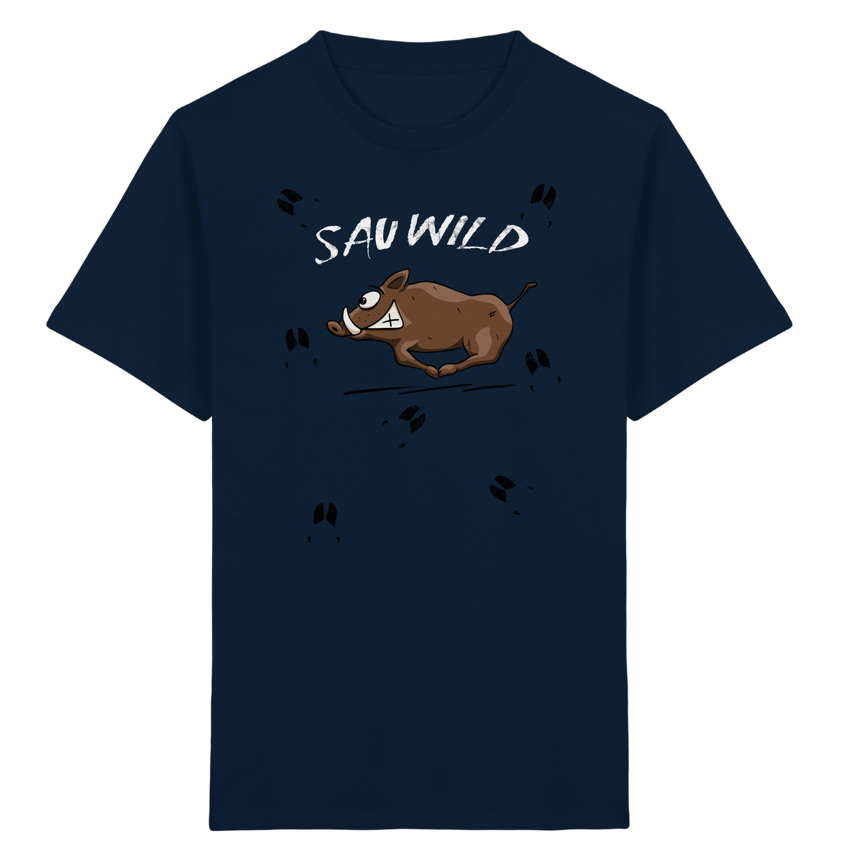 Sauwild wilde Sau | Wildschwein Keiler - Kids Organic Shirt