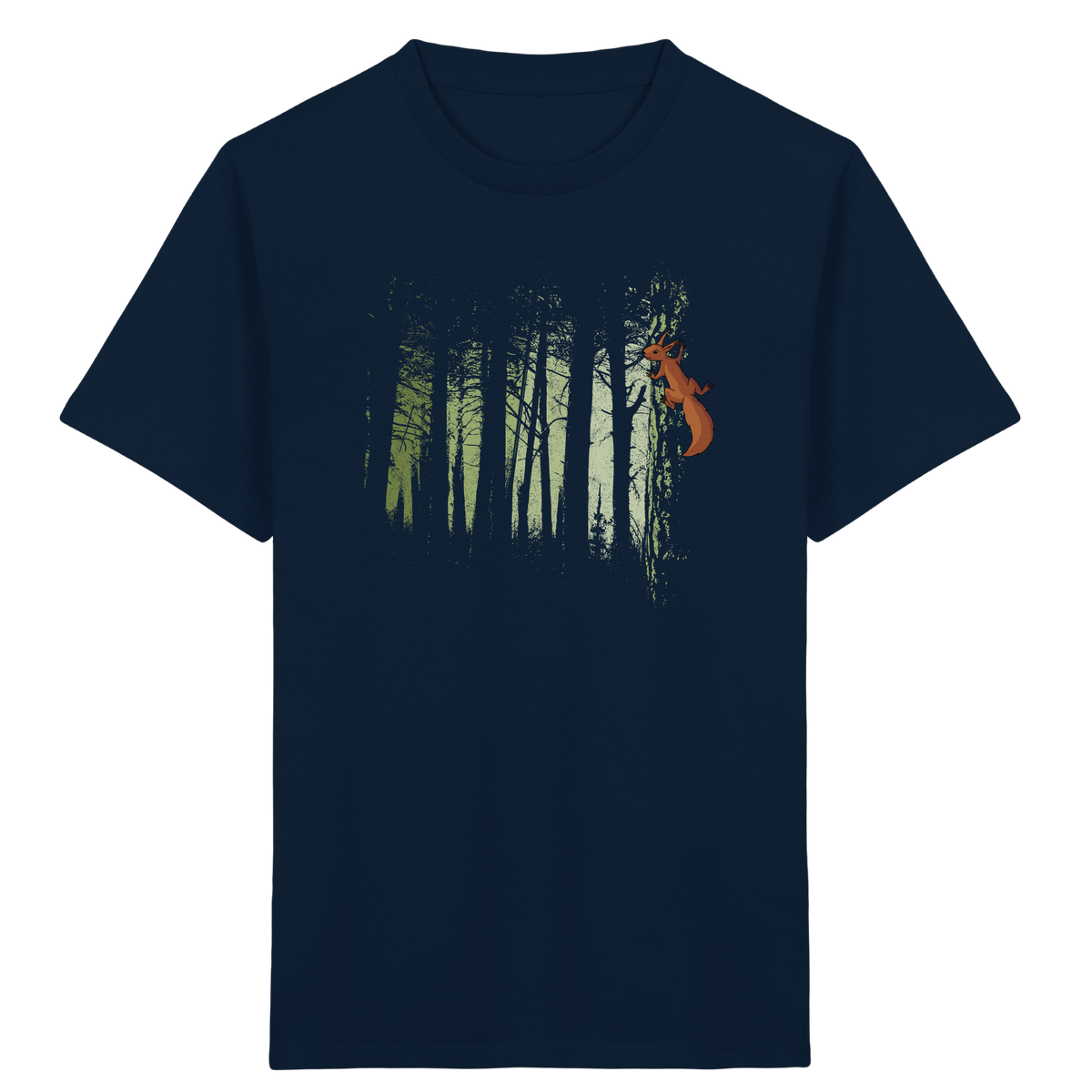 Eichhörnchen im Zwielicht-Wald - Kids Organic Shirt