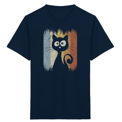 Retro Katze Silhouette - Kids Organic Shirt