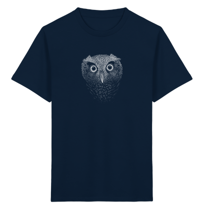 Eule Kritzelkunst Illustration - Kids Organic Shirt