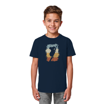 Retro kletternder Koala-Bär - Kids Organic Shirt