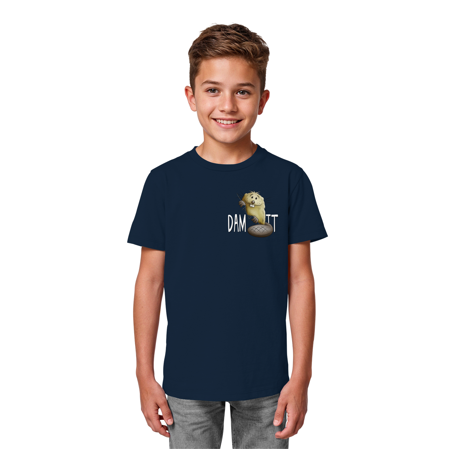 Dam It Verdammt Lustiger Biber - Kids Organic Shirt