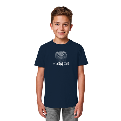 OWL Good | Kritzel-Kunst-Eule - Kids Organic Shirt