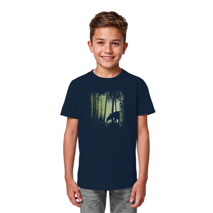 Lässiger Tapir im Zwielicht Wald - Kids Organic Shirt