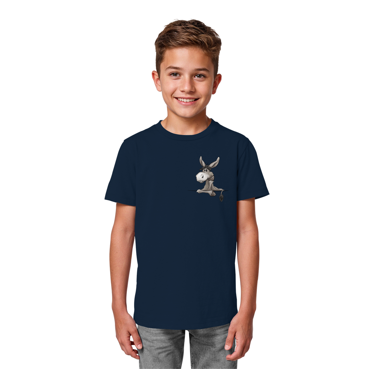 Lustiger lässiger Esel - Kids Organic Shirt