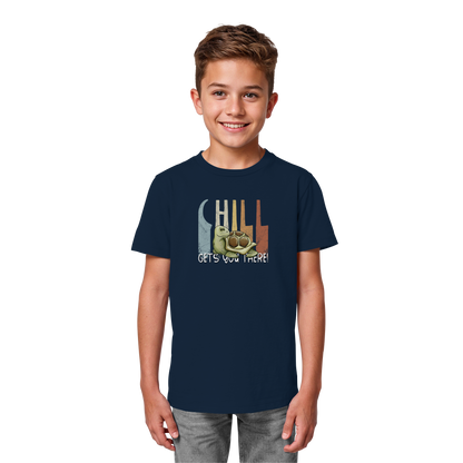 Gechillt gemütliche Schildkröte - Kids Organic Shirt