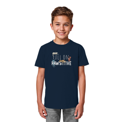 Full On Pawsitive! Gechillte Katzen - Kids Organic Shirt