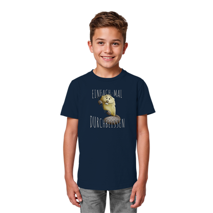 Einfach mal Durchbeissen Biber - Kids Organic Shirt