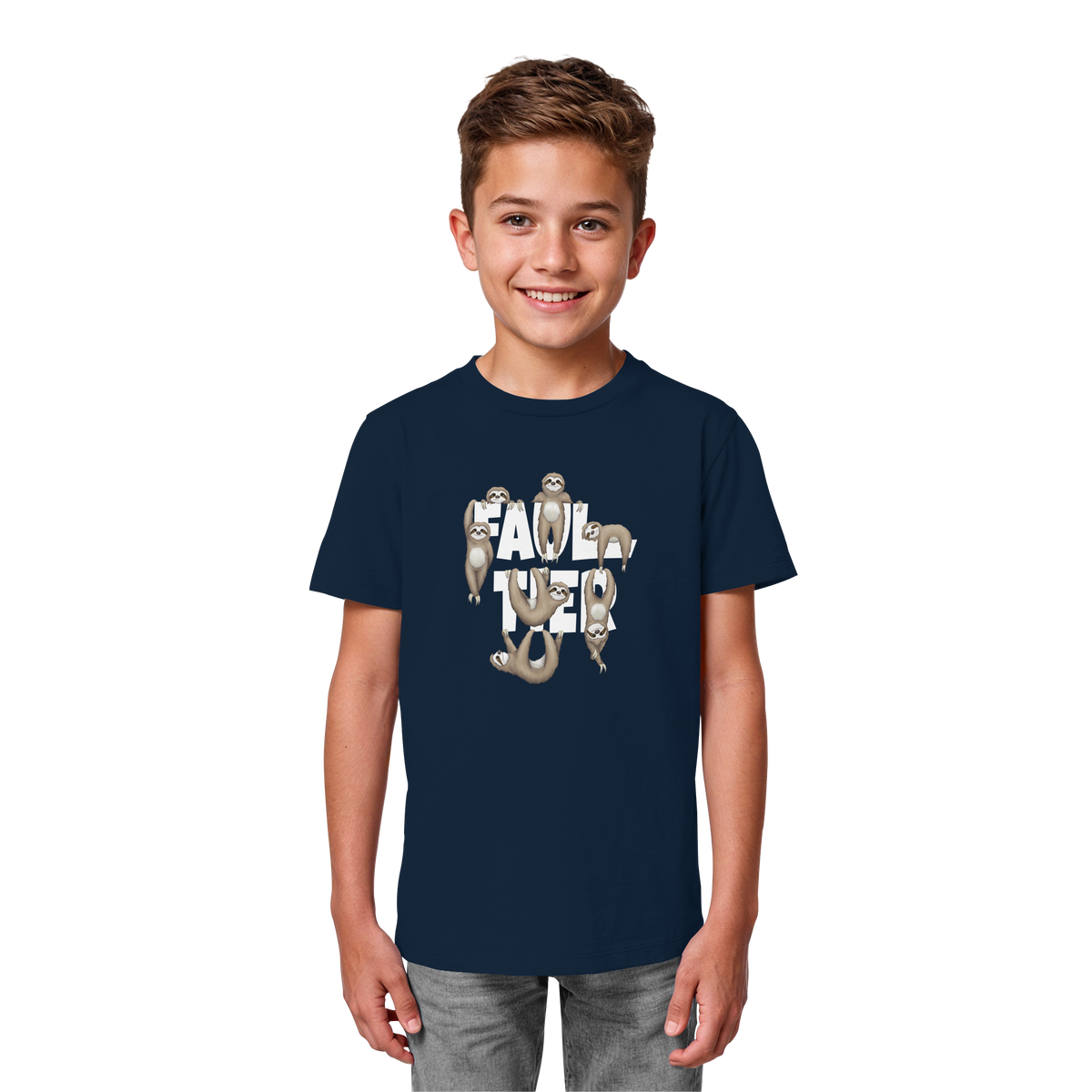 Viele gechillte Faultiere - Kids Organic Shirt