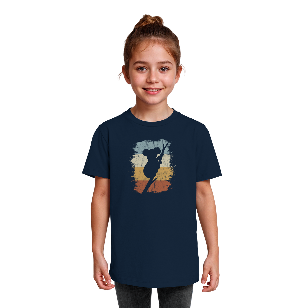 Retro kletternder Koala-Bär - Kids Organic Shirt