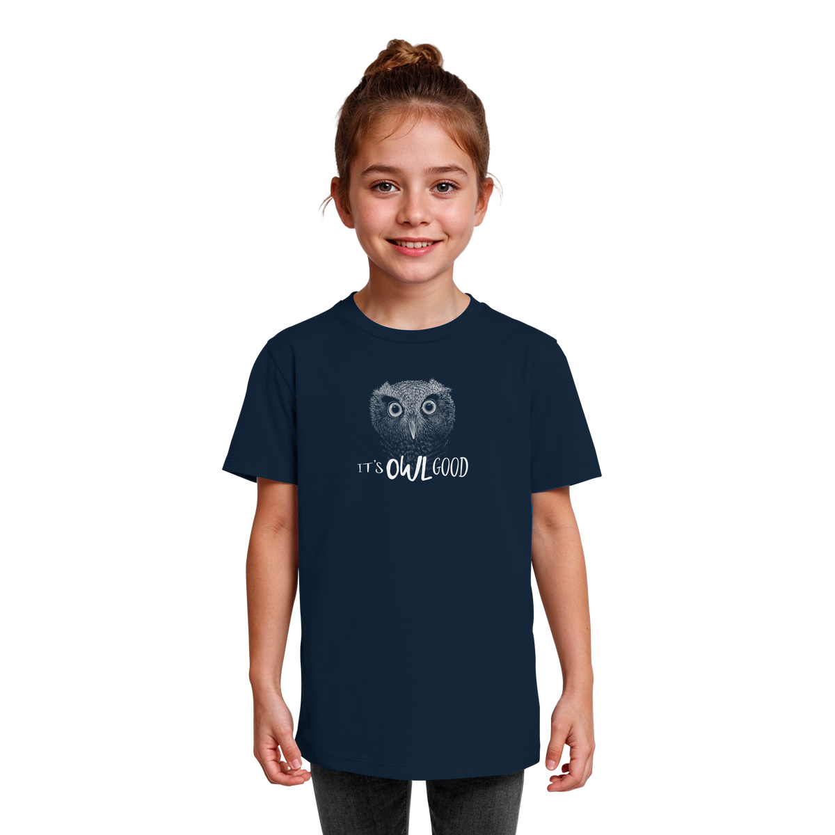 OWL Good | Kritzel-Kunst-Eule - Kids Organic Shirt