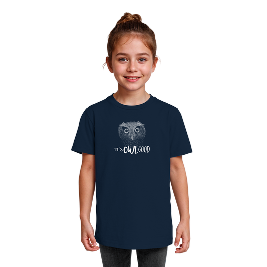OWL Good | Kritzel-Kunst-Eule - Kids Organic Shirt