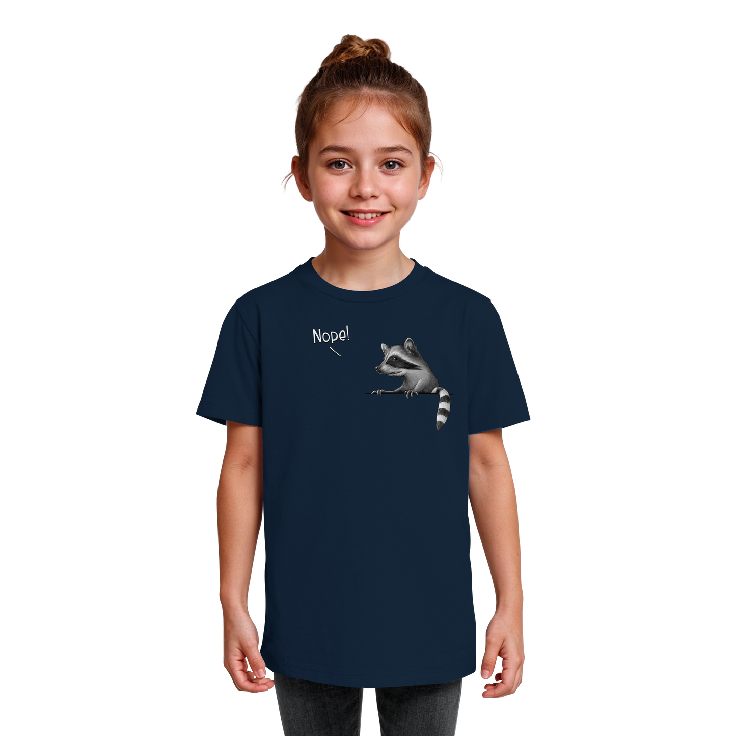 Nope! Frecher verwegener Waschbär - Kids Organic Shirt