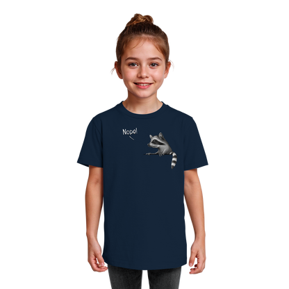 Nope! Frecher verwegener Waschbär - Kids Organic Shirt