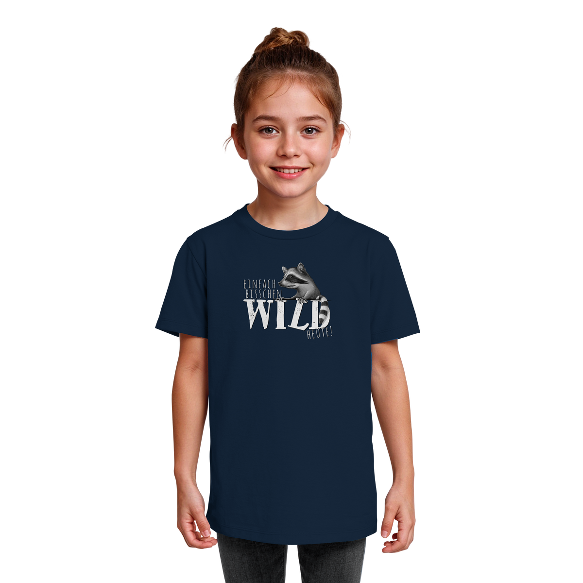 Bisschen wild heute! Waschbär - Kids Organic Shirt