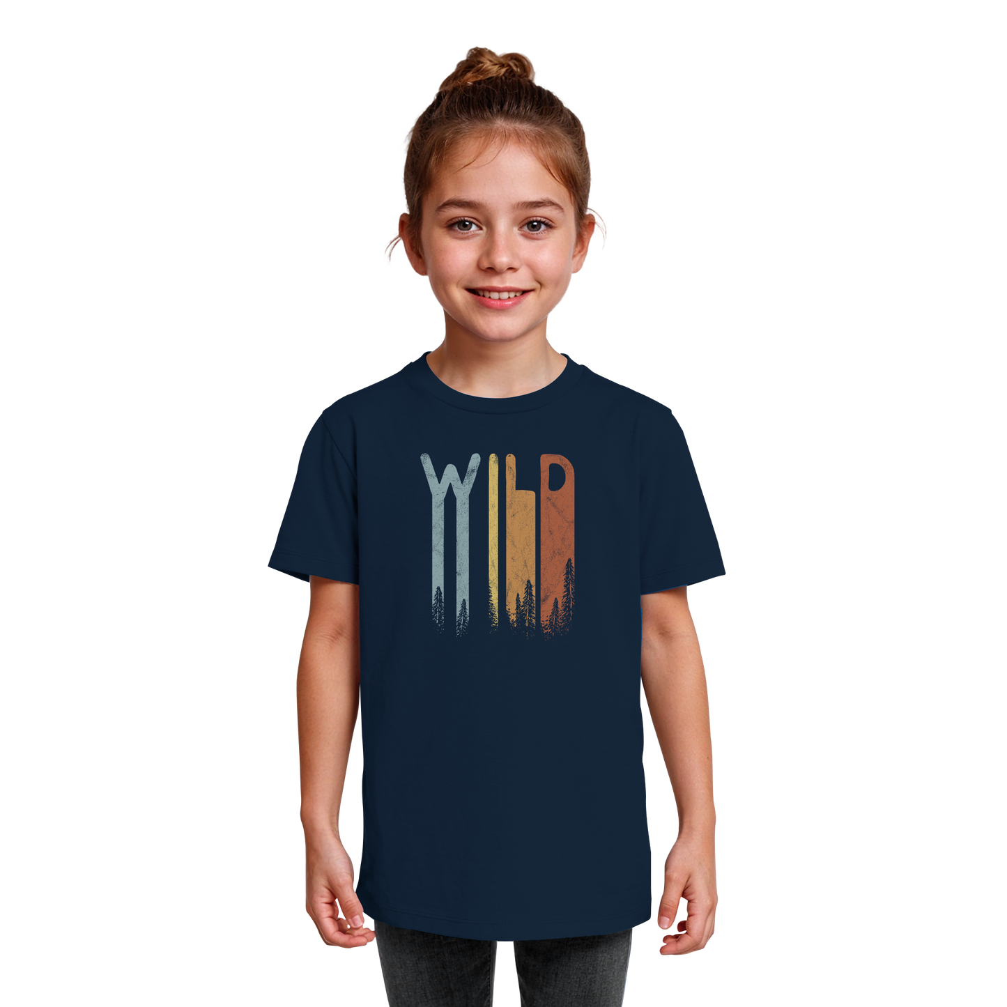 Wild Retro Schriftzug - Kids Organic Shirt