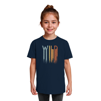 Wild Retro Schriftzug - Kids Organic Shirt