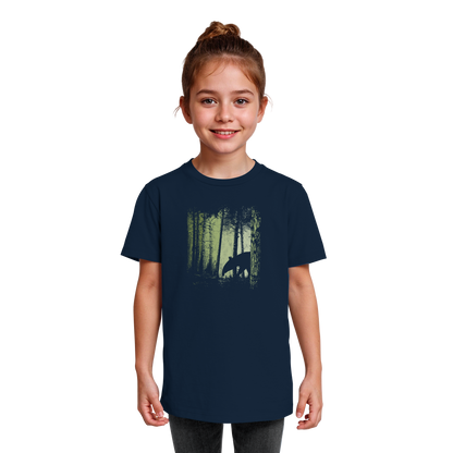Lässiger Tapir im Zwielicht Wald - Kids Organic Shirt