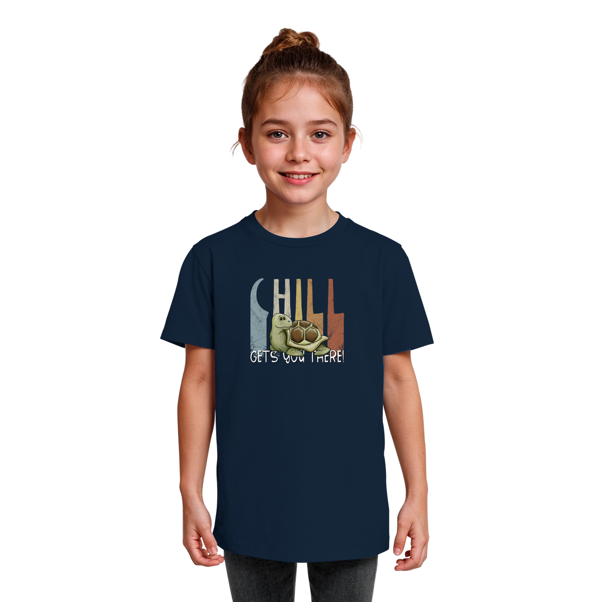 Gechillt gemütliche Schildkröte - Kids Organic Shirt
