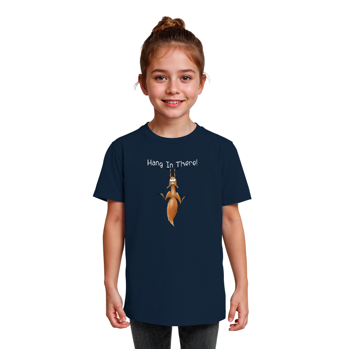 Hang In There | Lässiges Eichhörnchen - Kids Organic Shirt