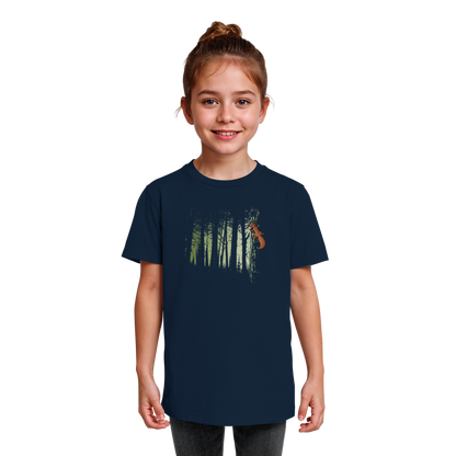 Eichhörnchen im Zwielicht-Wald - Kids Organic Shirt